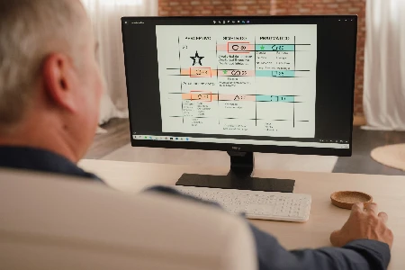 Juan Fenollar trabajando con mapas